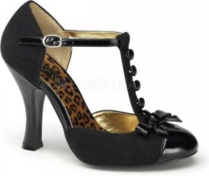 Pin Up Couture Smitten 10 black suede patent (EU 41 5 = US 11)