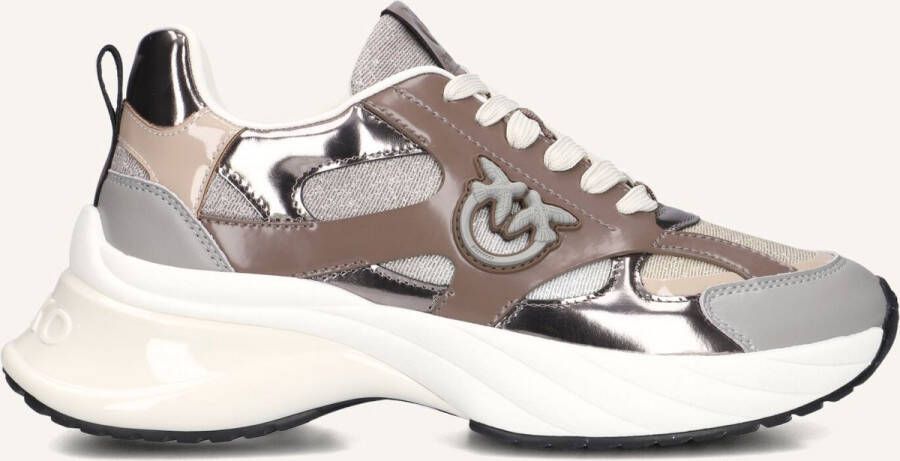 PINKO Lage Sneakers Dames Ariel 15 Maat: 38 Materiaal: Leer Kleur: Bruin