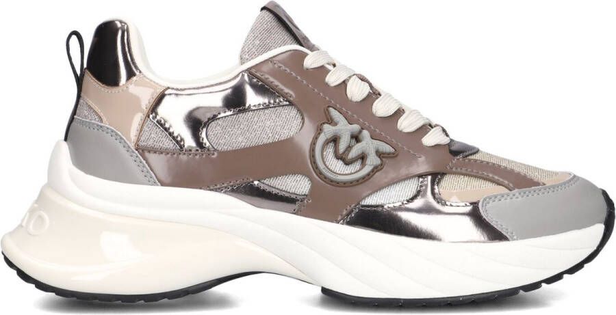 PINKO Lage Sneakers Dames Ariel 15 Maat: 36 Materiaal: Leer Kleur: Bruin