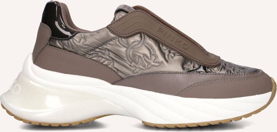 PINKO Lage Sneakers Dames Ariel 19 Maat: 40 Materiaal: Leatherlook Kleur: Bruin