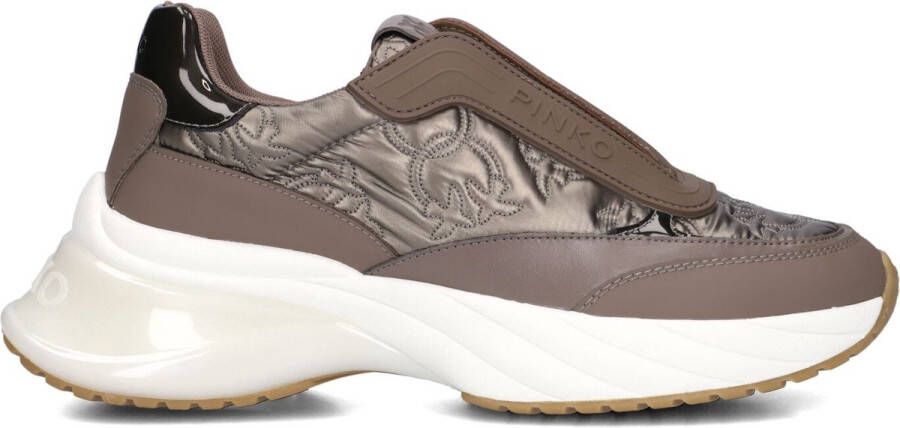 PINKO Lage Sneakers Dames Ariel 19 Maat: 38 Materiaal: Leatherlook Kleur: Bruin