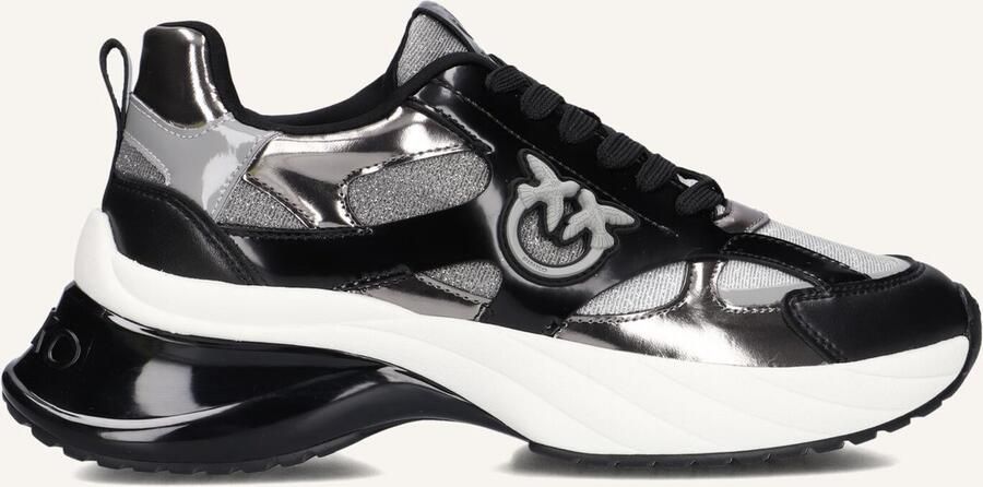 PINKO Lage Sneakers Dames Ariel 15 Maat: 37 Materiaal: Leer Kleur: Zwart