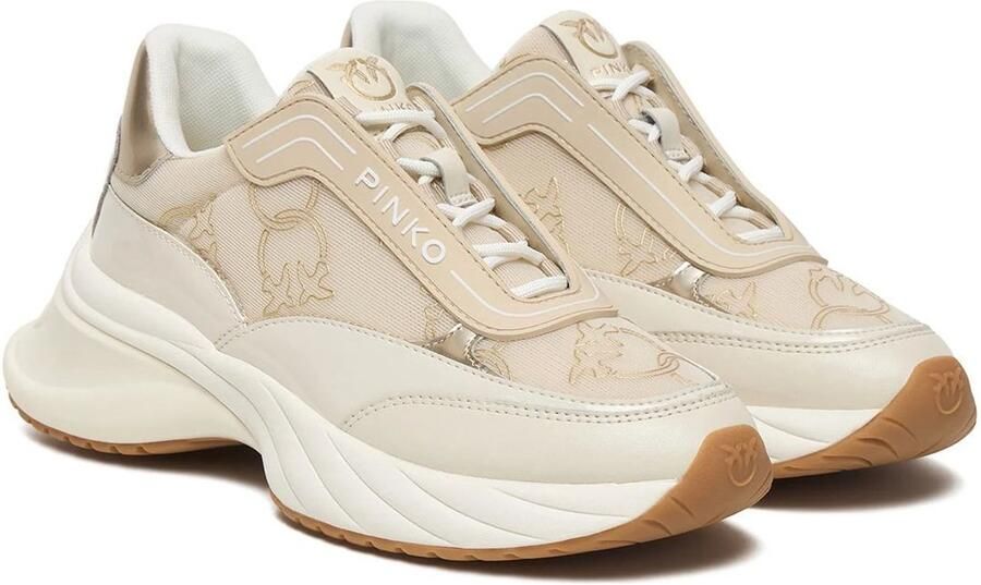 Pinko Ariel 19 Sneaker Calf Leather Patent Monogram Net