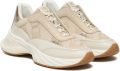 Pinko Ariel 19 Sneaker Calf Leather Patent Monogram Net - Beige