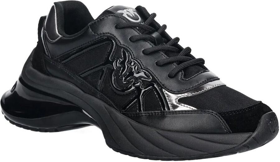 Pinko Ariel 33 Sneaker Calf Leather Net Cow Suede