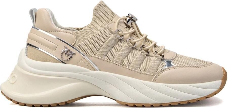 Pinko Ariel 34 Sneaker Calf Leather Knit