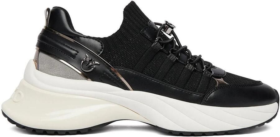 Pinko Ariel 34 Sneaker Calf Leather Knit