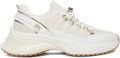 Pinko Ariel 34 Sneaker Calf Leather Knit - Wit