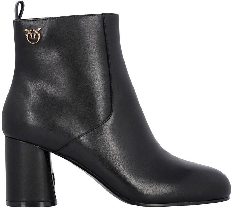 Pinko Cindy leren enkellaarsjes dames stijlvolle uitstraling comfortabele block heel