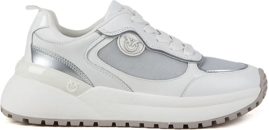 Pinko Gem 14 Sneaker Calf Leather Net Tumbled Leather
