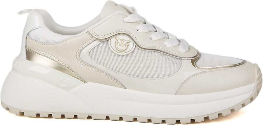 Pinko Gem 14 Sneaker Calf Leather Net Tumbled Leather