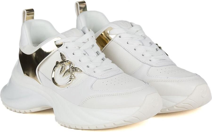 Pinko Ariel 2.0 Sneaker Lage sneakers Leren Sneaker Dames Wit - Foto 2