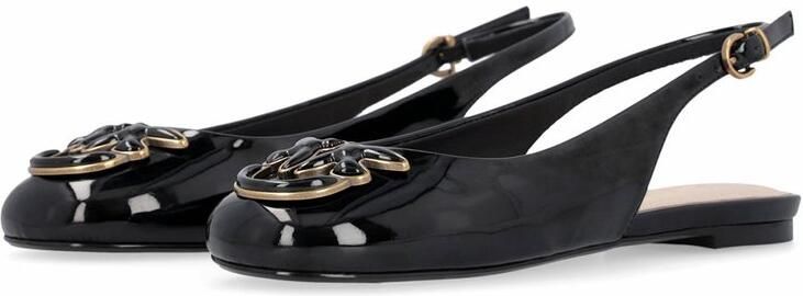 Pinko Maggy 01 Slingback balletschoenen Glanzend patent-look materiaal Comfortabele hak