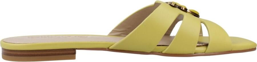 PINKO Limoenleren Sandalen met Uitsnijddetail