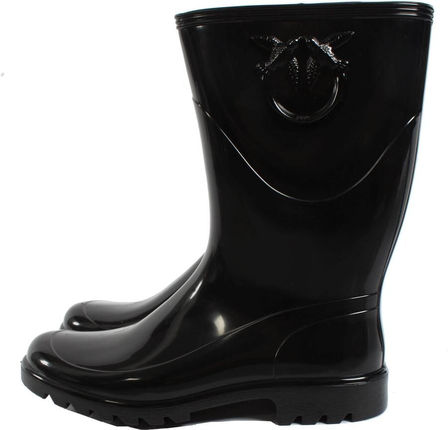 Pinko Gioia Stivale PVC Lucido Zwart Dames