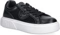 Pinko Yoko 33 Sneaker Calf Leather Mesh - Zwart