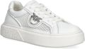Pinko Yoko 33 Sneaker Calf Leather Mesh - Wit