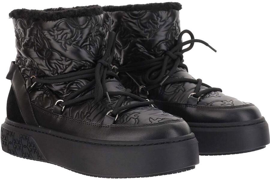 Pinko Gelamineerde Koe Mid Sneaker