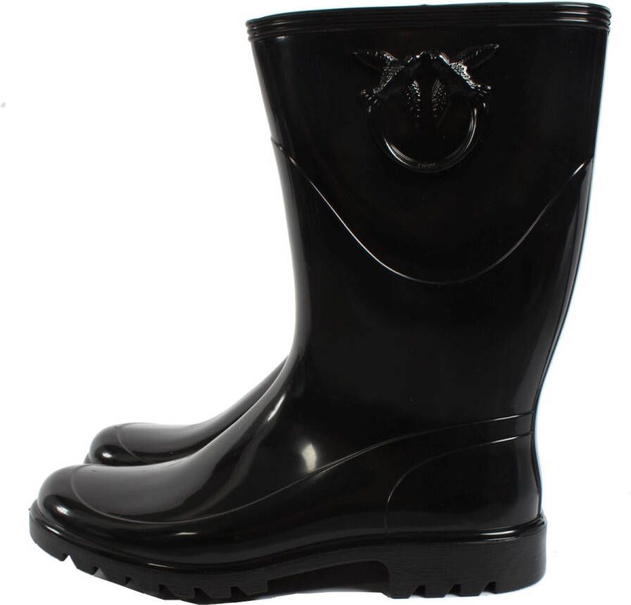 Pinko Gioia Stivale PVC Lucido Zwart Dames