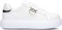 Pinko Low-Top Sneakers Panelled White Calf Leather Sneakers With Love Bir in wit - Thumbnail 1