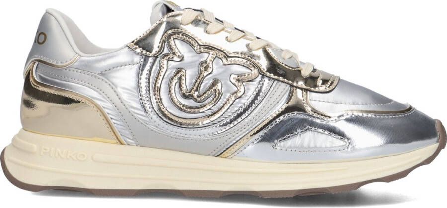 Pinko Zoe 01 Sneakers Dames Leren Sneaker Metallic