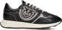 Pinko Zoe 01 Sneakers Dames Leren Sneaker Zwart - Thumbnail 1