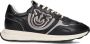 Pinko Zoe 01 Sneakers Dames Leren Sneaker Zwart - Thumbnail 1