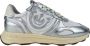 PINKO Lage Sneakers Dames Zoe 01 Maat: 41 Materiaal: Leer Kleur: Zilver - Thumbnail 1