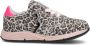 Pinocchio F1584 suède sneakers met panterprint beige roze - Thumbnail 3