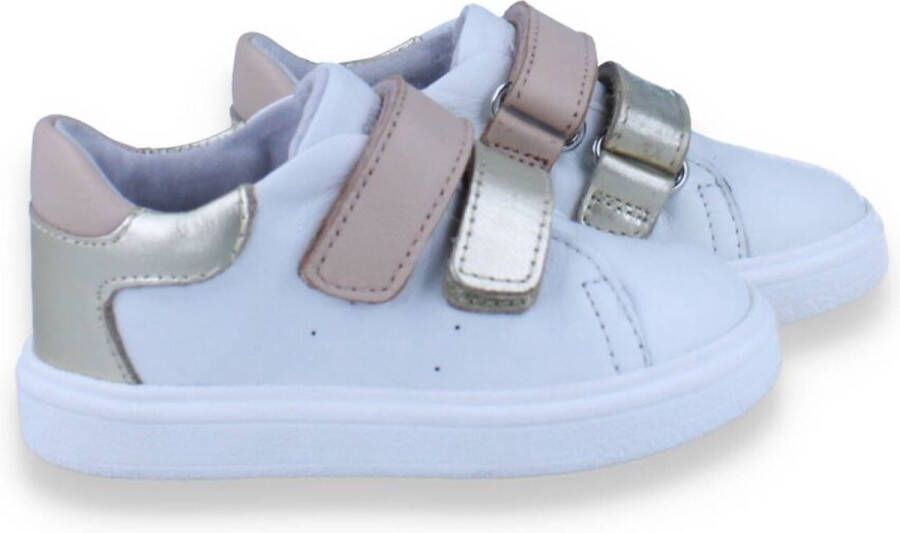 Pinocchio Meisjes Sneaker Wit Roze Goud WIT