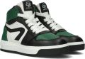 Pinocchio P1012 Hoge sneakers Leren Sneaker Jongens Kids Groen - Groen