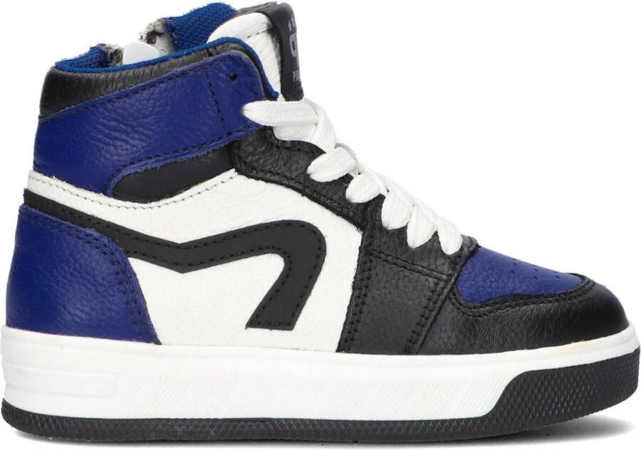 Pinocchio P1012 Sneakers Leren Sneaker Jongens Blauw
