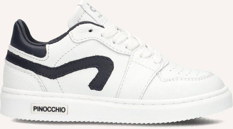 Pinocchio P1015 Sneakers Jongens Leren Sneaker Wit