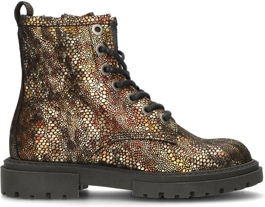 Pinocchio P1158 Veterboots Laarzen Met Veters Meisjes Kids Brons - Foto 3