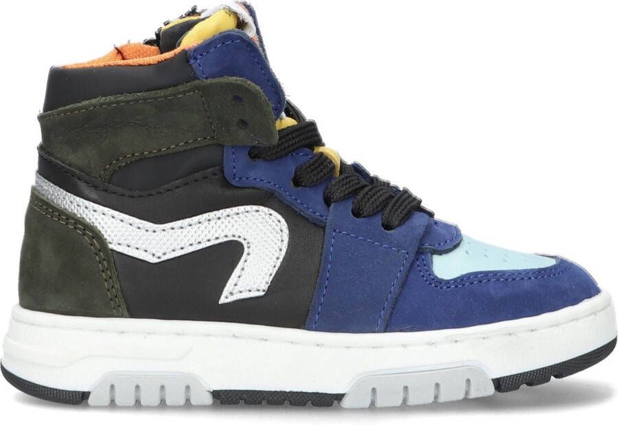 Pinocchio P1246 Hoge sneakers Leren Sneaker Kids Blauw