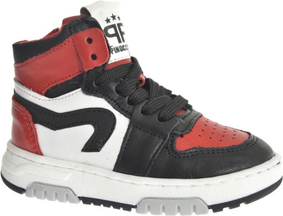 Pinocchio P1246 Hoge sneakers Leren Sneaker Jongens Kids Zwart - Foto 2