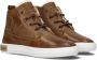 Pinocchio P2851 Hoge sneakers Leren Sneaker Jongens Kids Bruin - Thumbnail 8