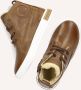 Pinocchio P2851 Hoge sneakers Leren Sneaker Jongens Kids Bruin - Thumbnail 6