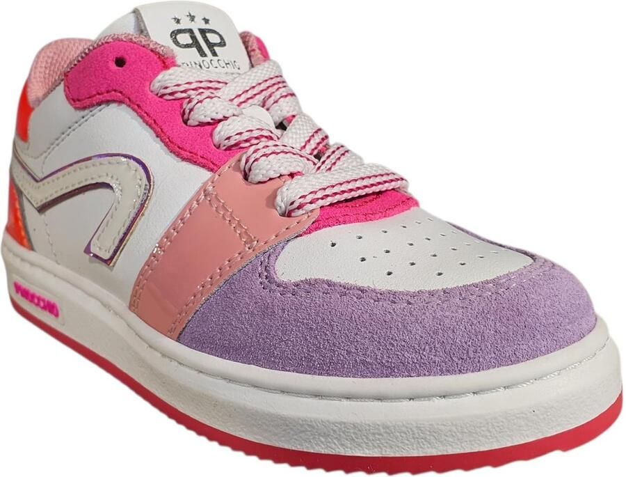 Pinocchio Meisjes Sneakers P1015 Leren Lage sneakers Multi