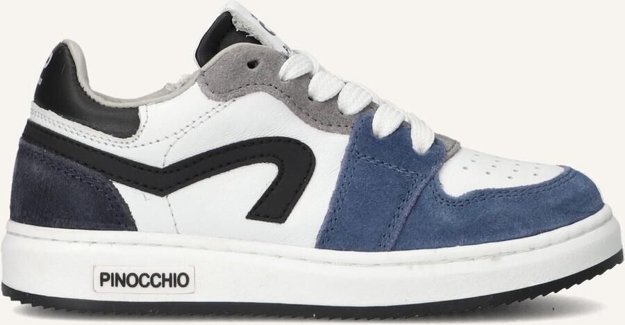 Pinocchio P1015 Sneakers Jongens Leren Sneaker Wit