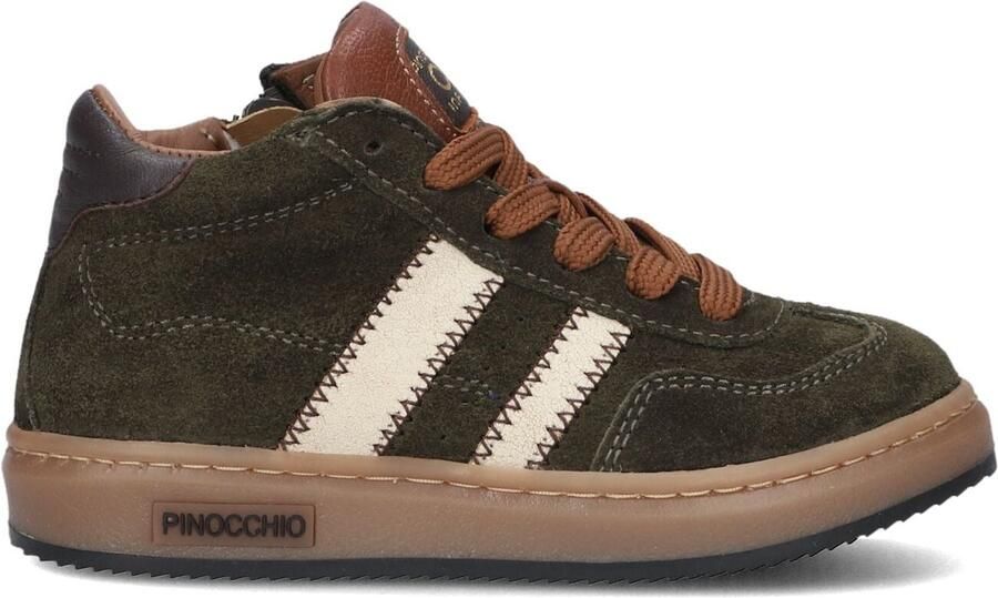 Pinocchio P1102 Sneakers Jongens Donkergroen