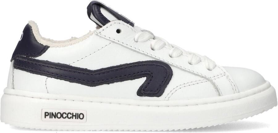 Pinocchio P1516 Sneakers Jongens Leren Sneaker Wit