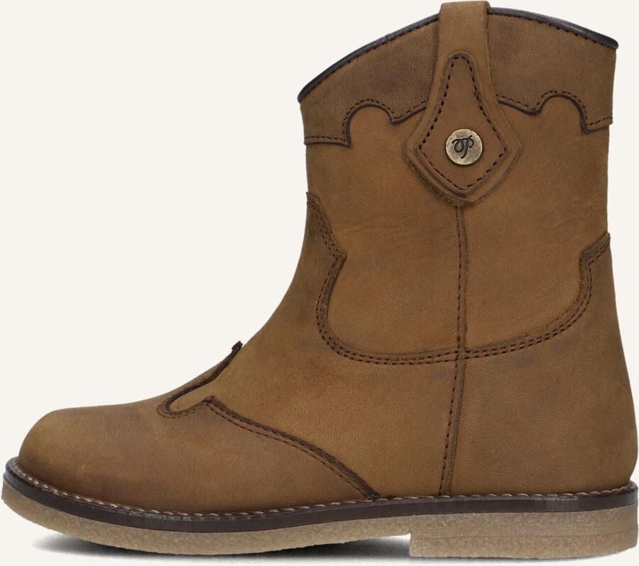 Pinocchio P1674 Enkellaarsjes Enkelboots met rits Meisjes Bruin - Foto 3