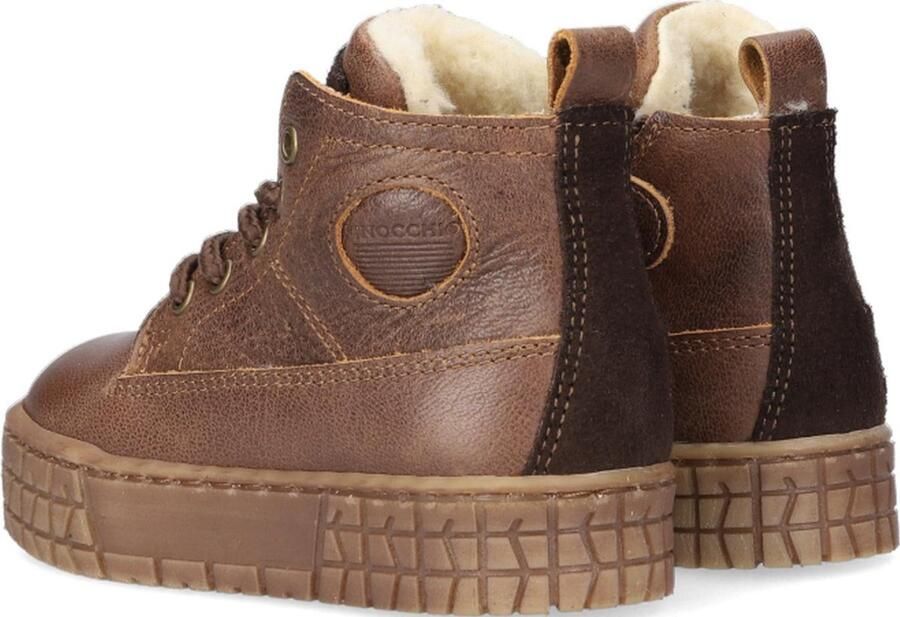 Bruin Tinten P2461 Hoge sneakers Leren Sneaker Jongens Bruin - Foto 5