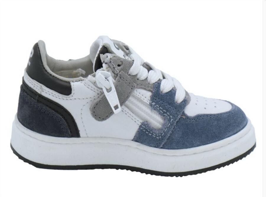 Pinocchio P1015 Sneakers Jongens Leren Sneaker Wit