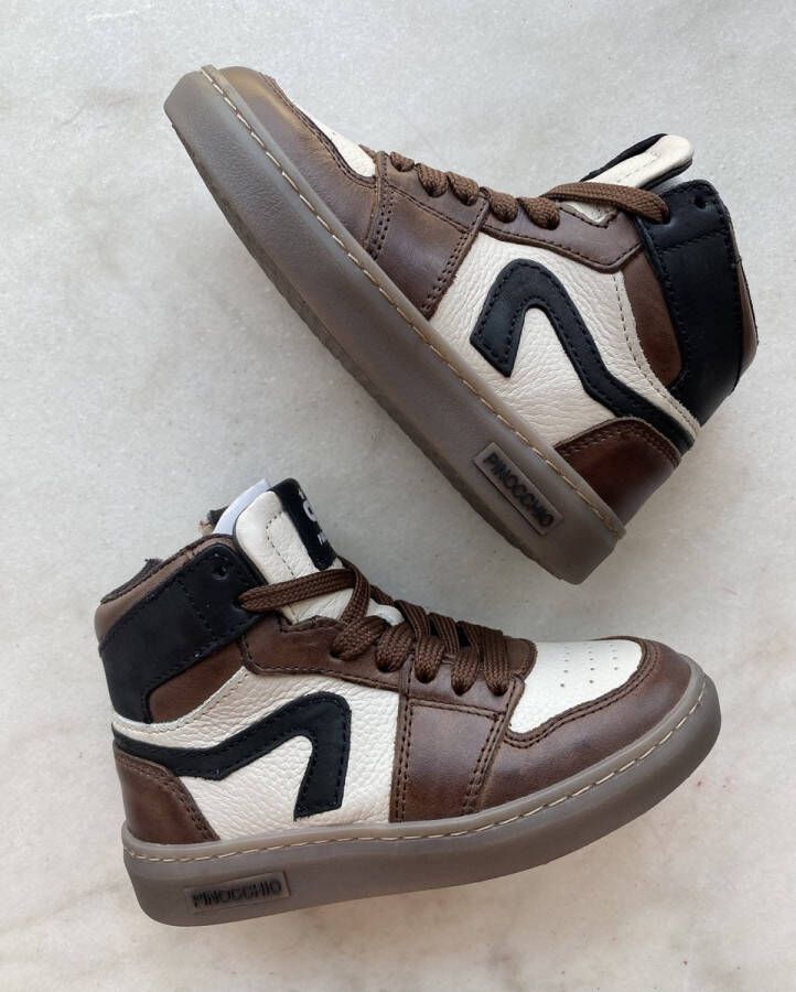 Pinocchio sneaker bruin