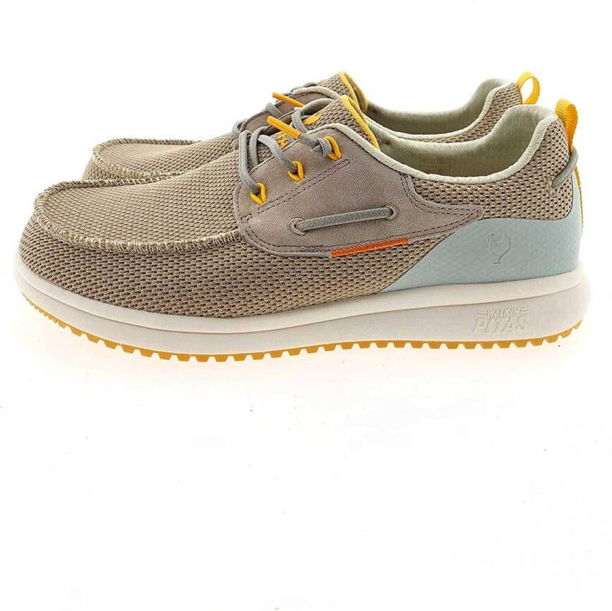 Walk in Pitas Bay Sneakers beige wit