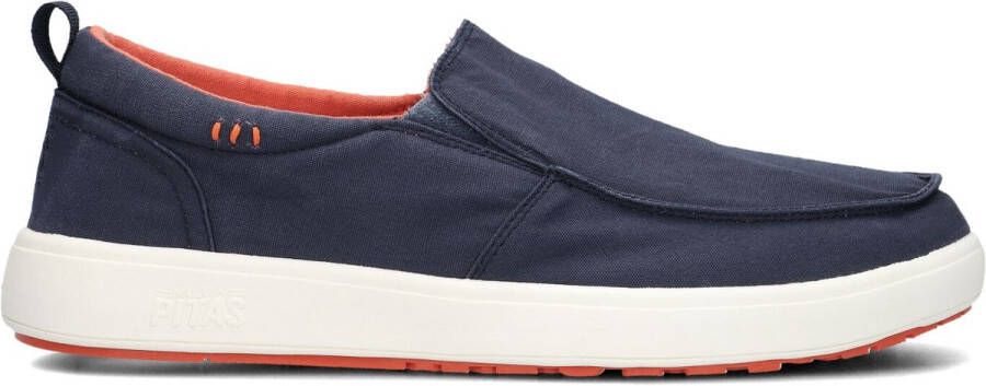 PITAS Instappers Heren Ischia Maat: 44 Materiaal: Canvas Kleur: Blauw - Foto 1