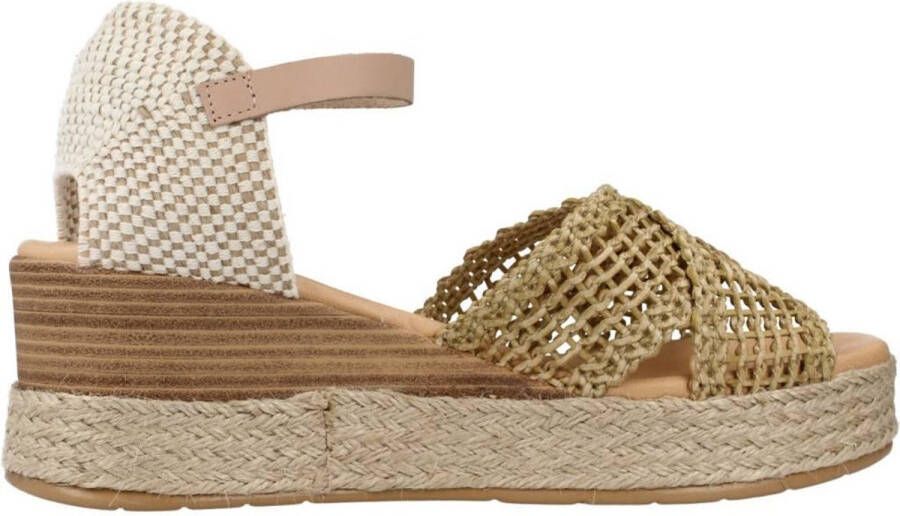 Pitillos Wedges Brown White Dames