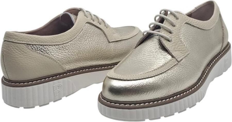 Pitillos 11083 Oro Gouden veterschoen dames